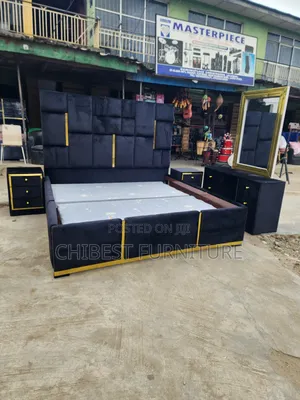 Quality 6by6 Complete Set of Upholstery Padded Bed
