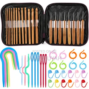 Bamboo Handle Crochet Hooks Kit