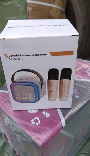 Mini Karaoke Bluetooth Speaker Wit Double Wireles Microphone