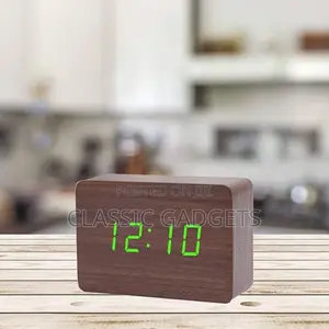 Wooden Digital Alarm Clock