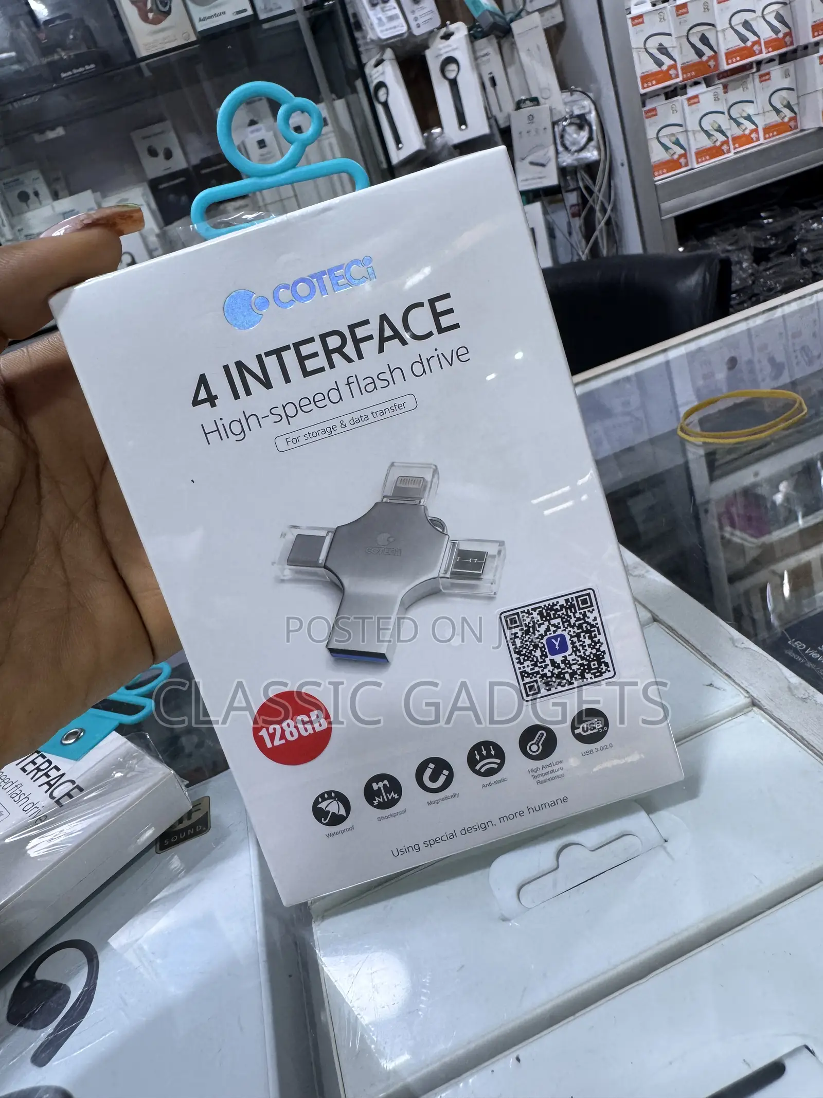 Coteetci 4 Interface High-Speed Flash Drive 128GB