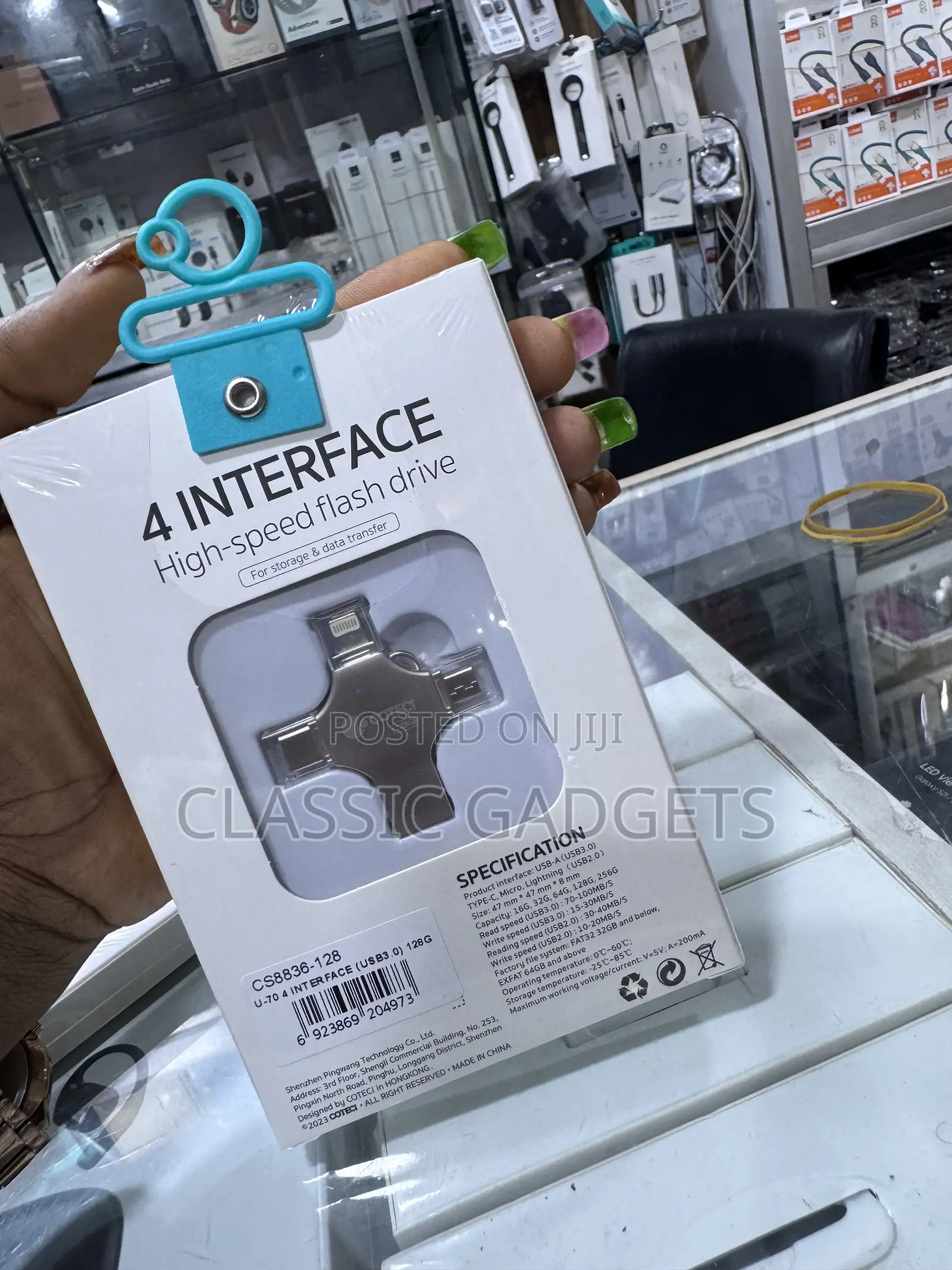 Coteetci 4 Interface High-Speed Flash Drive 128GB