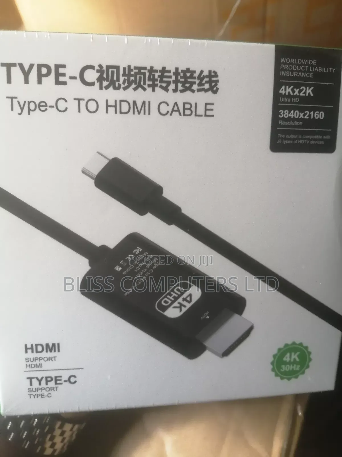 Type-C to Hdmi Cable