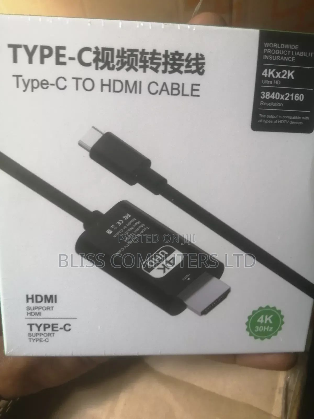 Type-C to Hdmi Cable