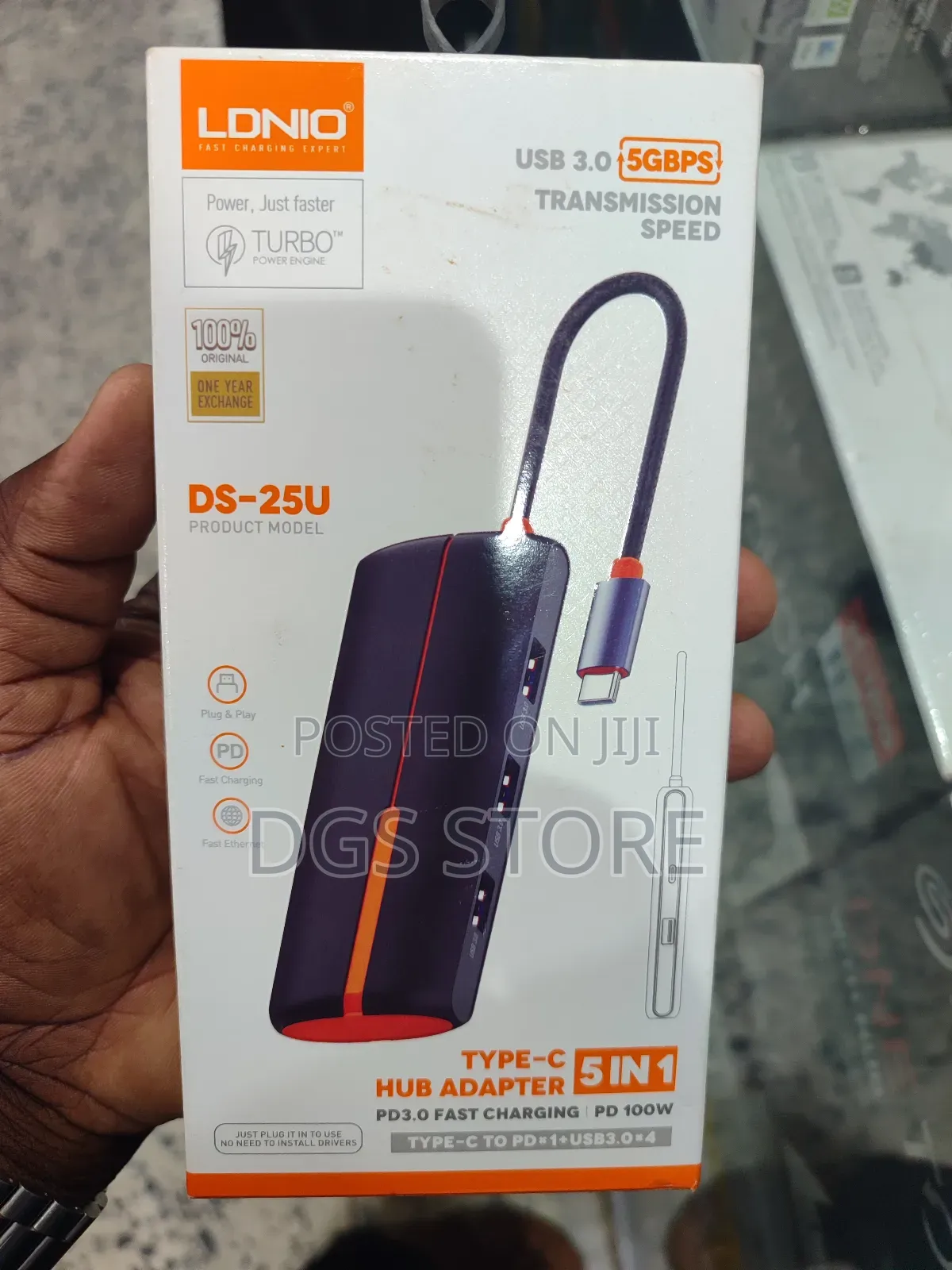 Ldnio Ds 25u Type C Hub Adapter 5in1