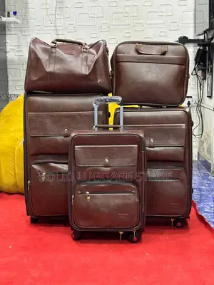 Leather Traveling Luggage Boxes
