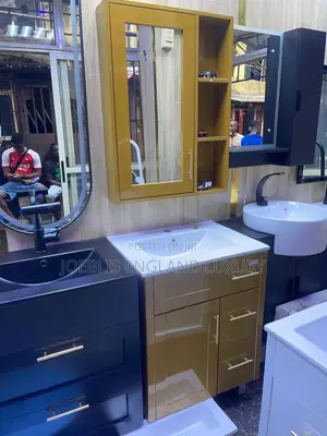 Gold Cabinet Basin