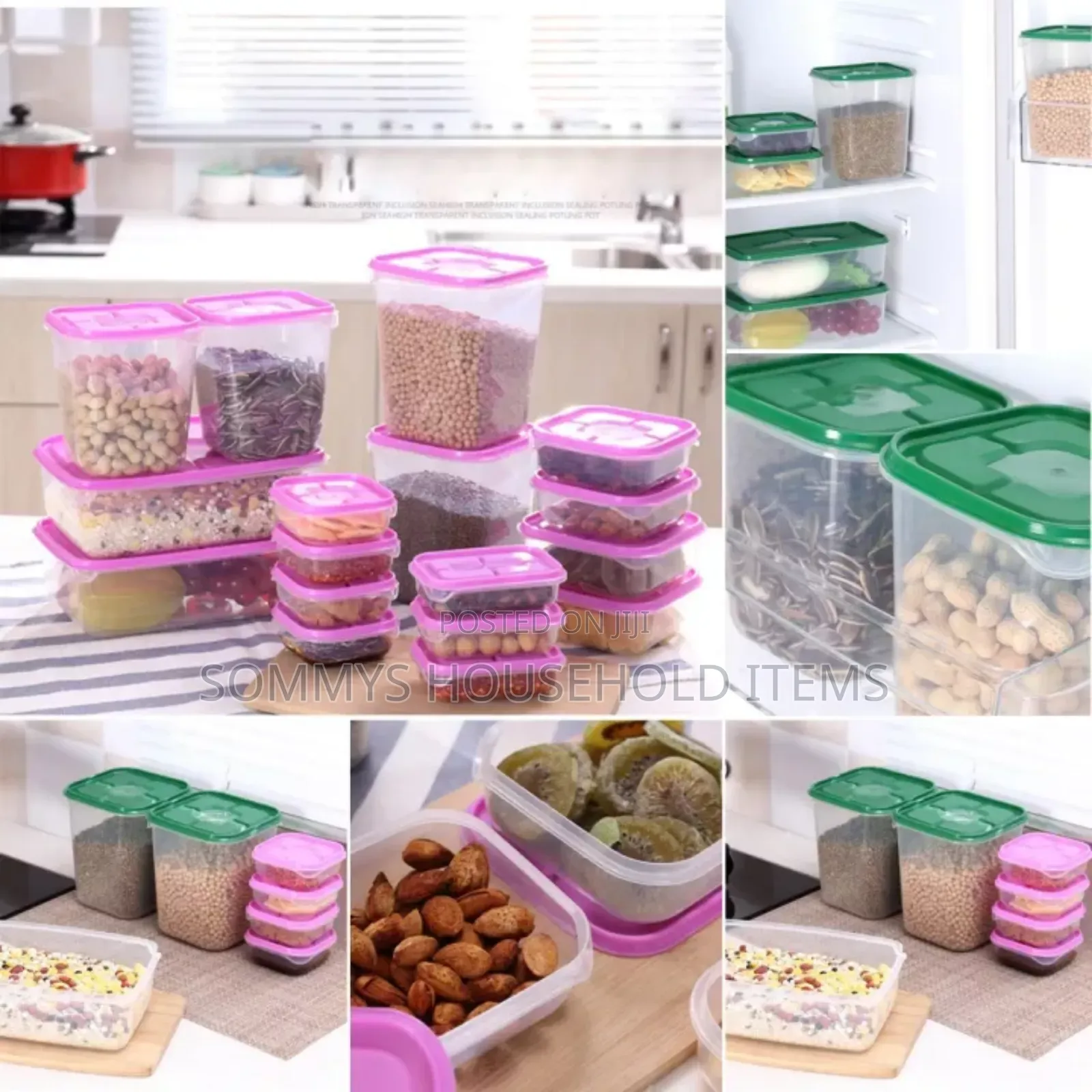 17pcs Refrigerator Storage Containers
