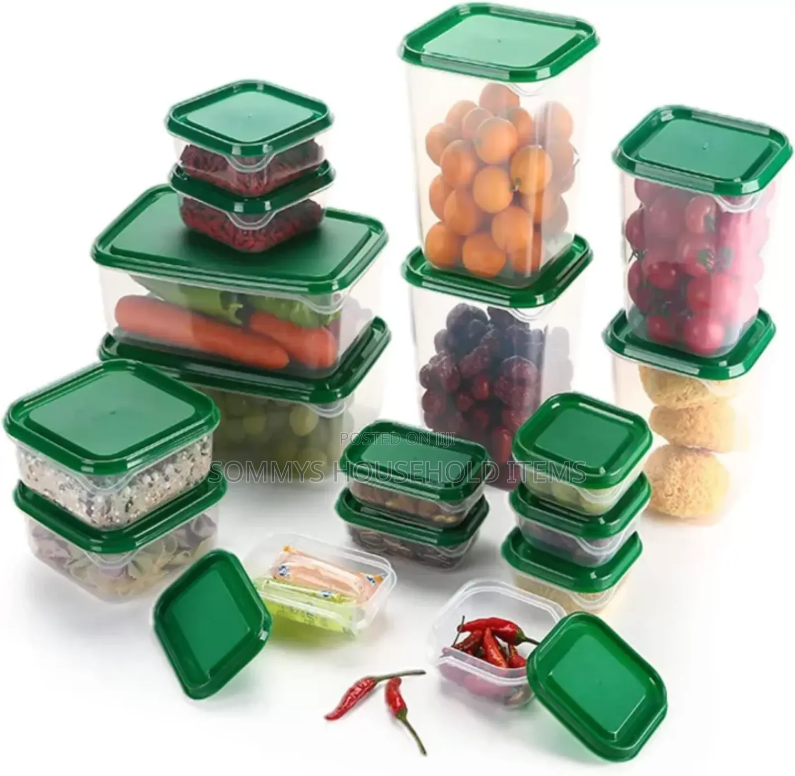 17pcs Refrigerator Storage Containers