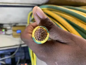 120mm Green and Yellow Copper Wire
