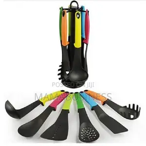 Colourful Non Stick Spoons Kitchen Tool Set - 6pcs