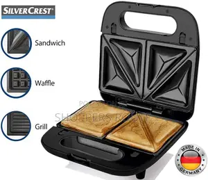 Silvercrest German 3in1 Sandwich Toaster,Grill Waffle Maker