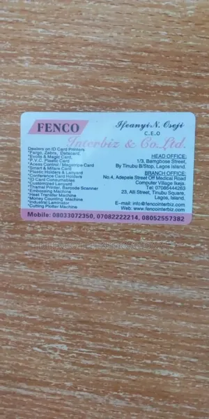 Printing of Id Card