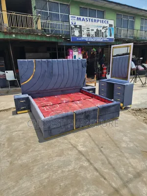 Quality 6by6 Complete Set of Upholstery Padded Bed