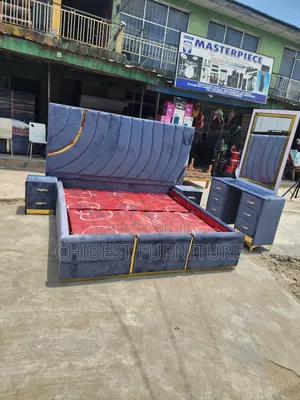 Quality 6by6 Complete Set of Upholstery Padded Bed