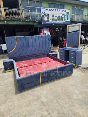 Quality 6by6 Complete Set of Upholstery Padded Bed