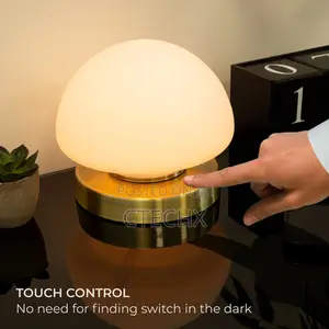 Opal Dome Table Lamp With Touch Activated Base