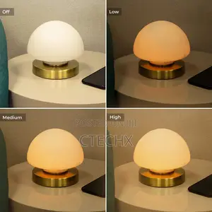 Opal Dome Table Lamp With Touch Activated Base