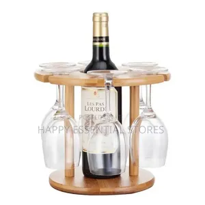 Quality Wine Bottle Rack and Wine Glass Holders 