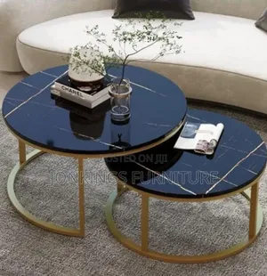 Modern Round Nesting Coffee Table Set