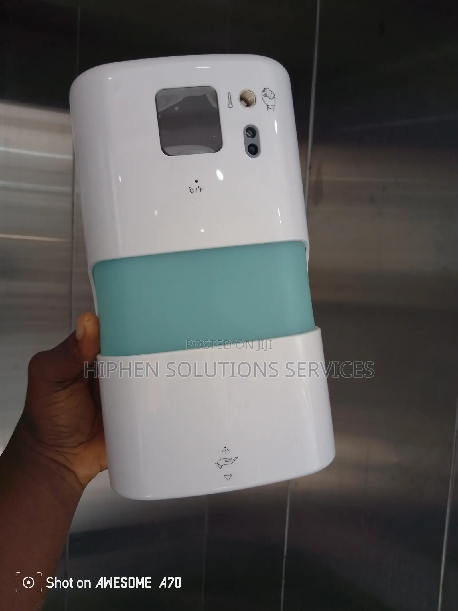 Authomatic Hand Soap Dispenser Temperature Read