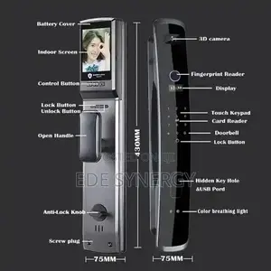 Wifi 3D Face Recognition Fingerprint Digital Smart Lock