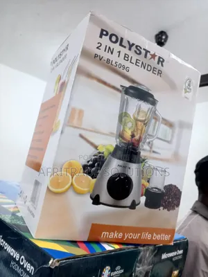 Polystar 2 in 1 Blender- Stainless Steel Housing