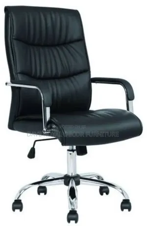 Black Office Leader Chair