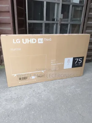 2025 New Original>Lg 75"Inch 4k  Smart Android Flameless Tv> 2yrs