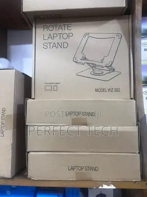 Adjustable Computer Stand With 360 Rotating Base