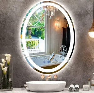 Oval Bathroom Lighted Vanity Mirror for Bathroom 80cmx60cm