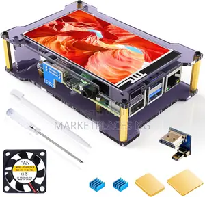 Miuzei 4" Raspberry Pi 4 Touchscreen Display With Case Fan