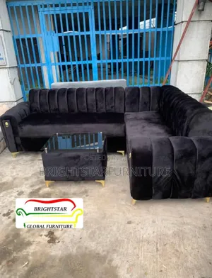Promo!! Lshape Sofa Chair With Glass Top Table Available!!