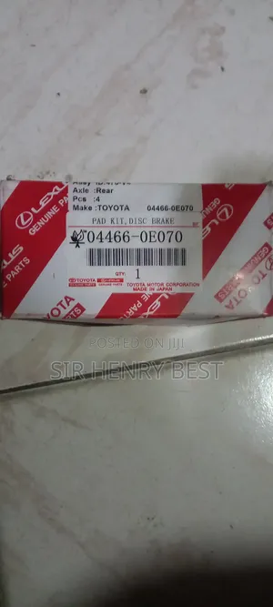 Rear Brake Pad Camry / Rav4 2020 /2024
