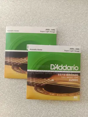 2 Sets Daddario Super Light Acoustic Strings EZ890