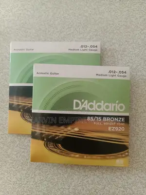 2 Sets Daddario Medium Light Acoustic Strings Ez920