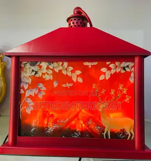 LED Fireplace Lantern Suitable for Bed Lamp or Tv Console