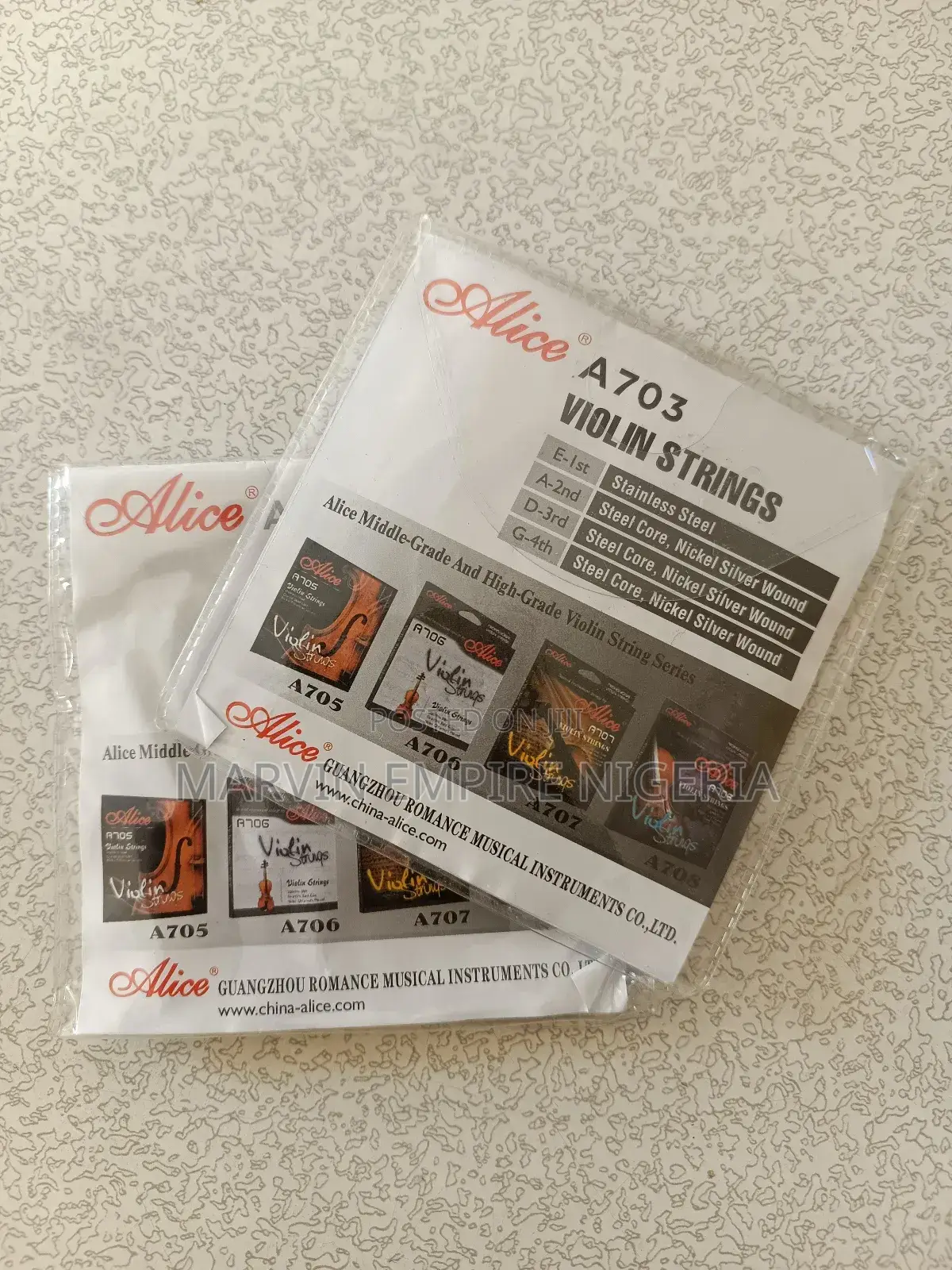 2 Sets Alice Violin Strings A703