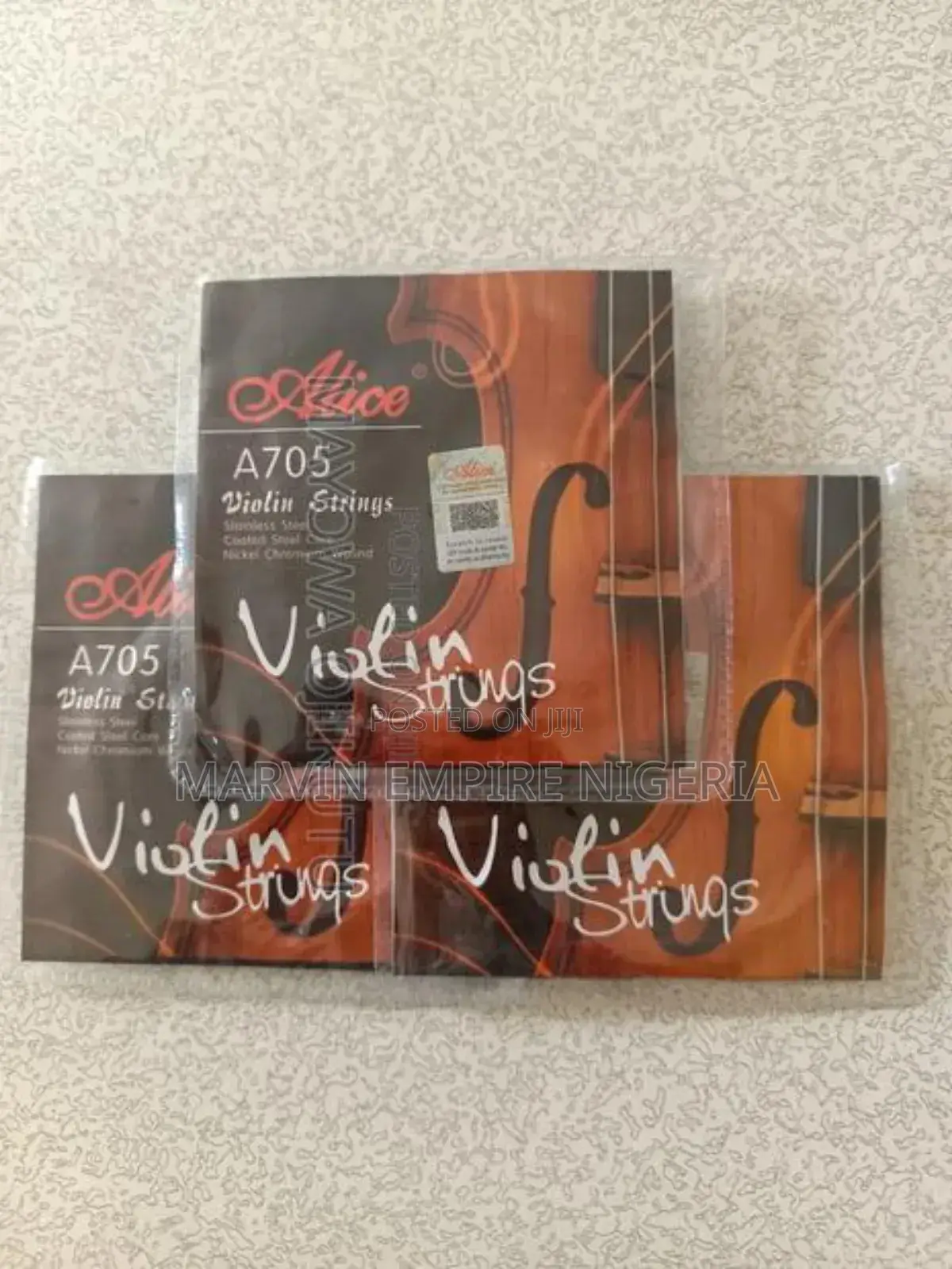 3 Packs Alice A705 Violin Strings- Alice Strings