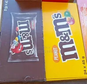 M M Chocolate and Peanut 24×45g
