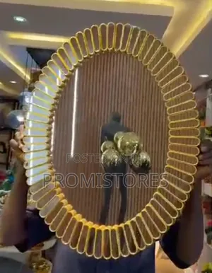 Gold Decorative Design Wall Mounted Mirror