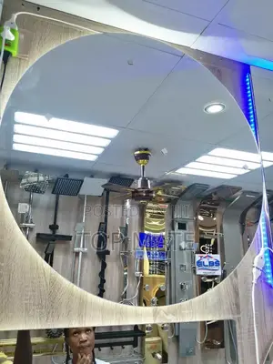 80x80cm Round LED Mirror With Bluetooth and Radio