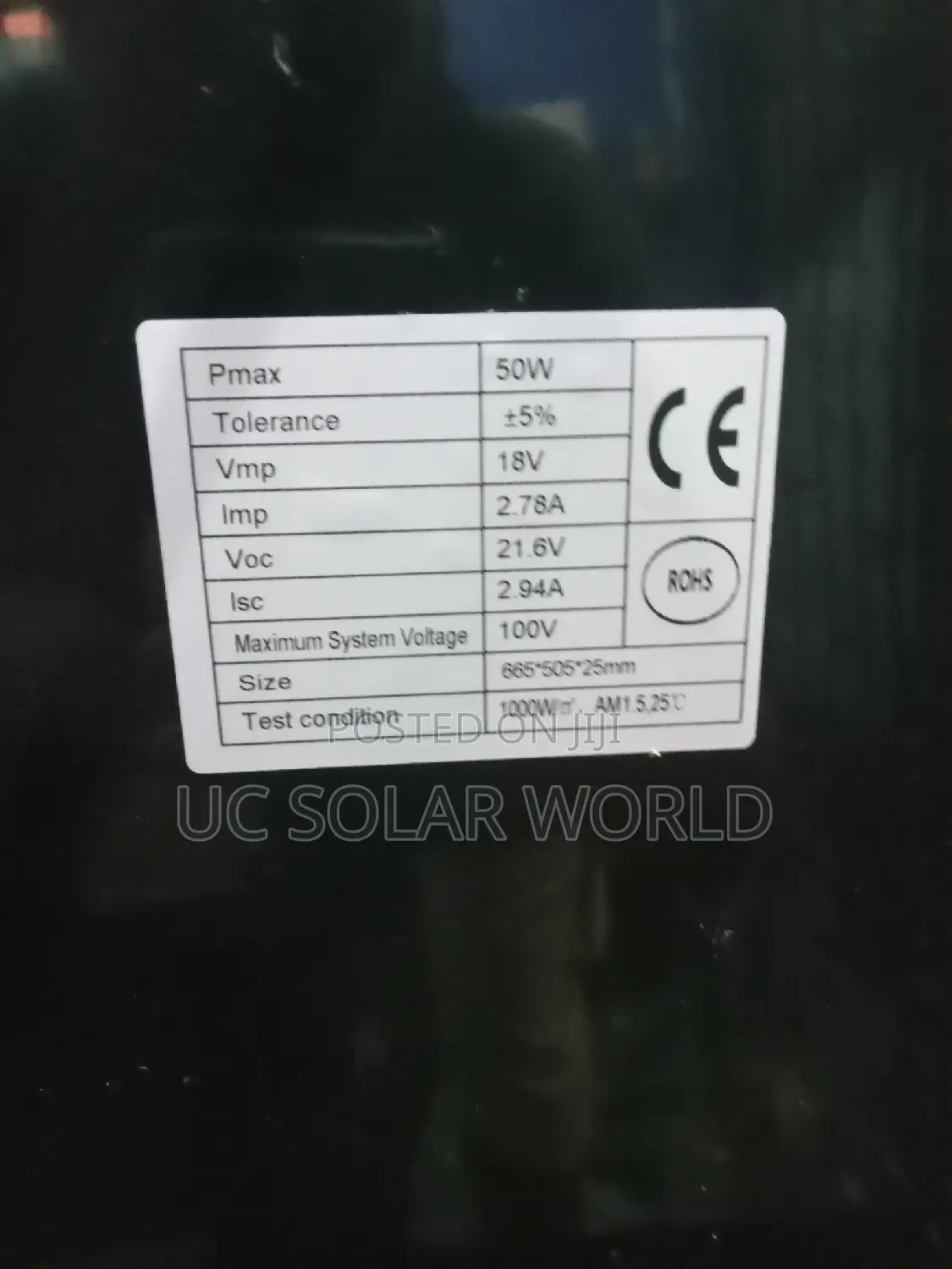 50w Poly Solar Panel