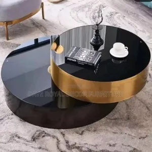 Exotic Quality 2in1 Round Glass Centre Table