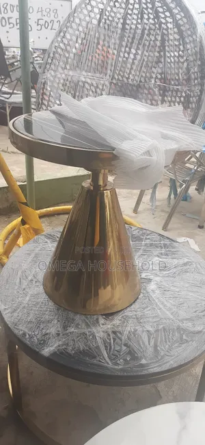 Portable Marble Center Table