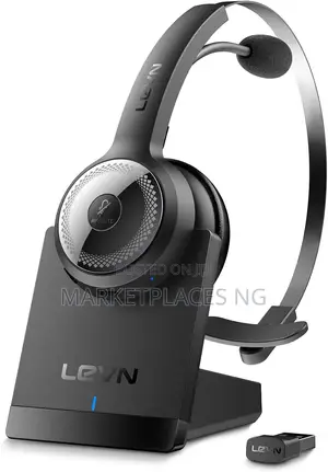 LEVN Bluetooth 5.0 Wireless Headset, AI Noise Cancelling