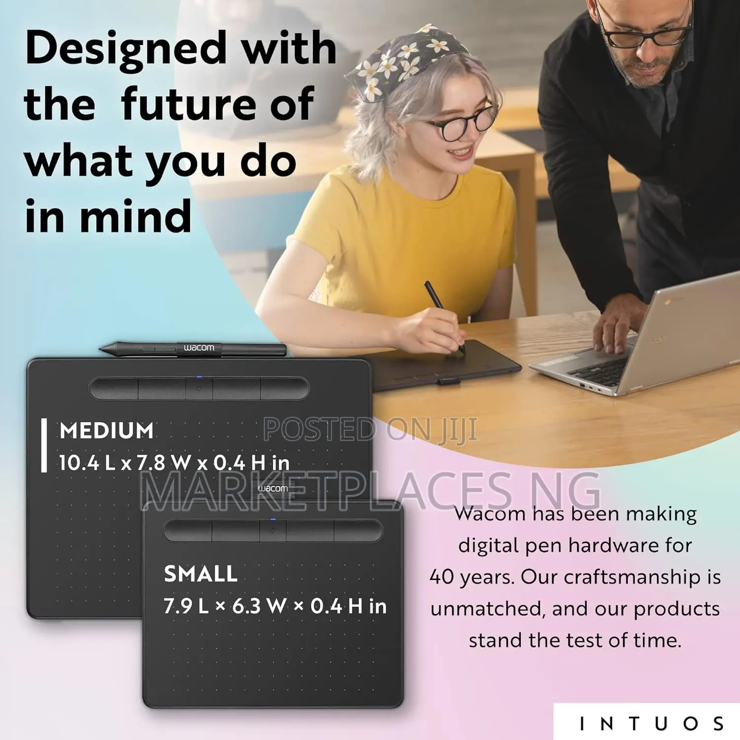 Wacom Intuos Medium Bluetooth Drawing Tablet