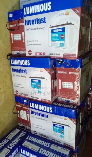 220 Amps Luminous Tubular Batteries Available