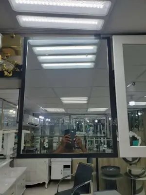 80x60cm Black Frame Mirror Without Light