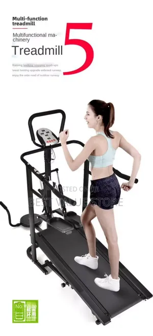 Manually Use Treadmill With Stepper Twister and Push Up